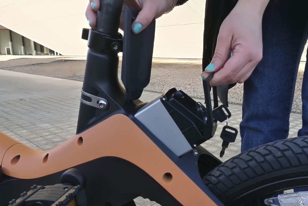 bicicleta electrica bateria extraible