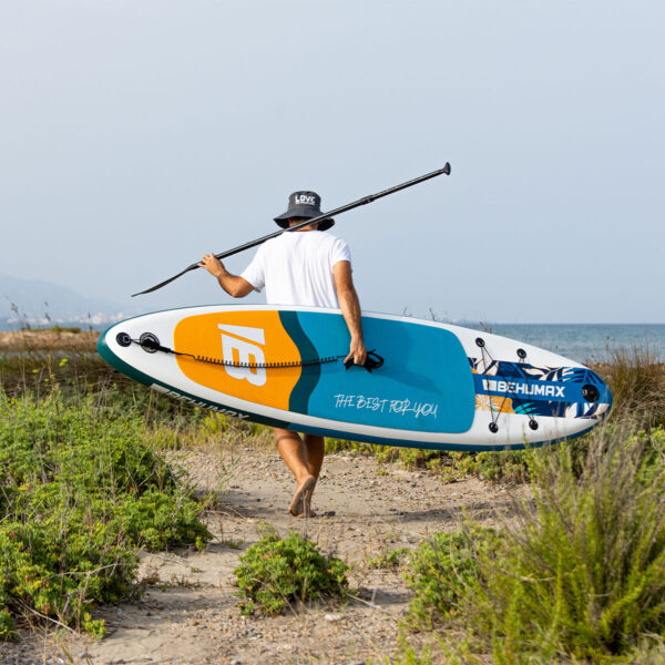 tabla-de-paddle-surf-diseno-tropical-azul-y-amarilla