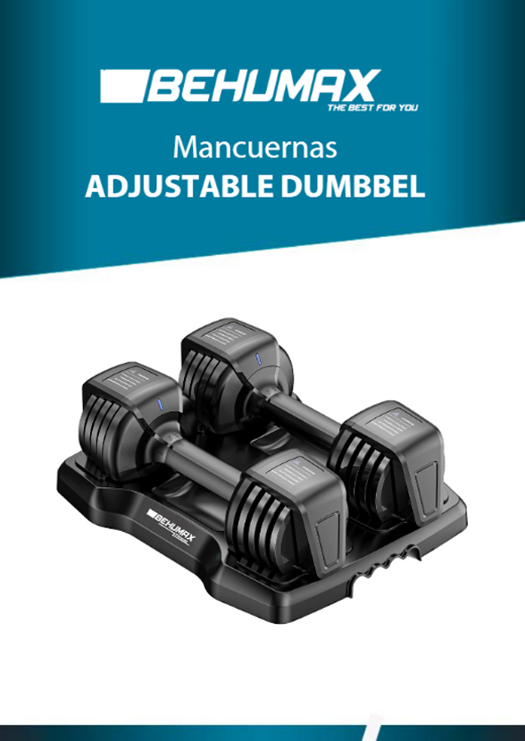 Manual adjustable dumbbell