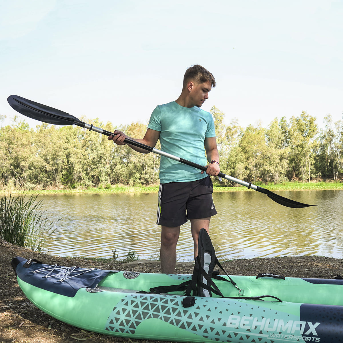 Kayak hinchable resistente para 2