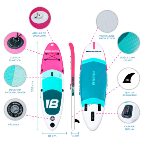 Vista alternativa de Tabla de Paddle Surf Be Wave Oasis 10 - Seminuevo
