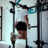 estación de fondo en multipower rack 400