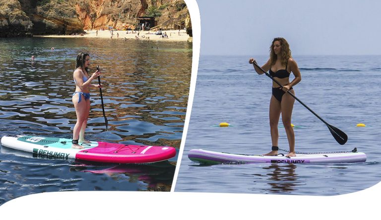 Pranchas de surf New Life 10.8 e Oasis 10 Behumax Paddle
