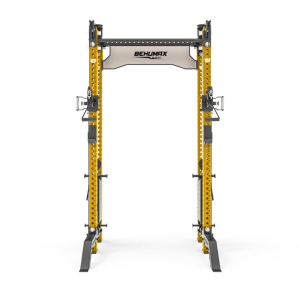 Half Rack con Pila de Pesas HR-3500 - Dorado Frontal