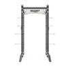 Half Rack con Soporte de Discos HR-3000 - Negro Frontal