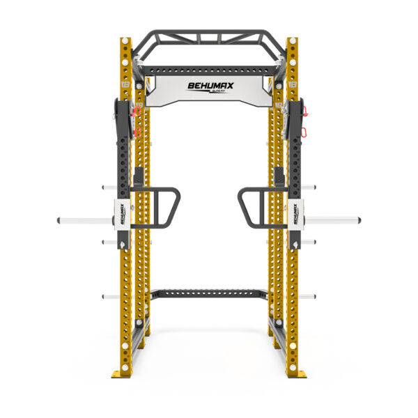 Power Rack De Acero Inoxidable PR-5500 - Dorado Frontal