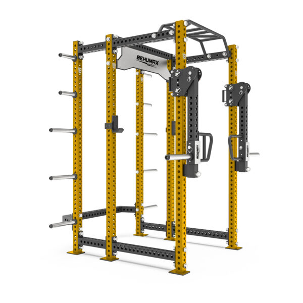 Power Rack De Acero Inoxidable PR-5500 - Dorado Diagonal