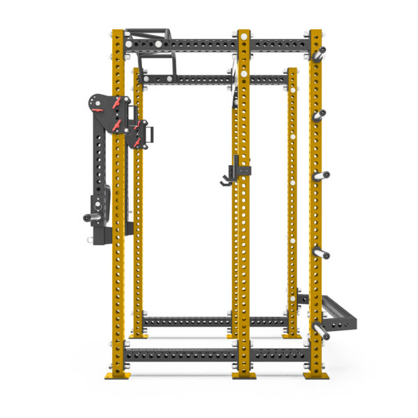 Power Rack De Acero Inoxidable PR-5500 - Dorado Lateral