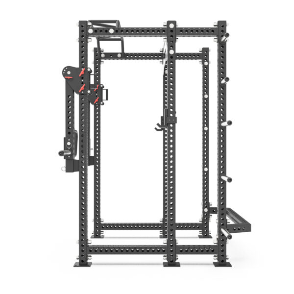 Power Rack De Acero Inoxidable PR-5500 - Negro Lateral