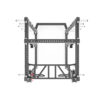 Power Rack De Acero Inoxidable PR-5500 - Negro Cenital