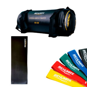 Pack Piernas & Core: Power Bag 10 kg + Bandas de Resistencia + Esterilla